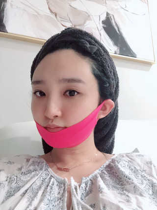 스케덤 펩타이드 리프팅밴드 — 3점을 준 리뷰어가 2019년 6월 올린 사용 사진