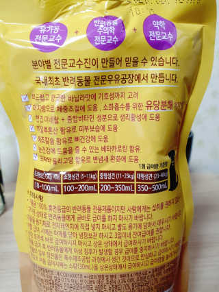 닥터할리펫밀크 8종 — 5점을 준 리뷰어가 2019년 9월 올린 사용 사진