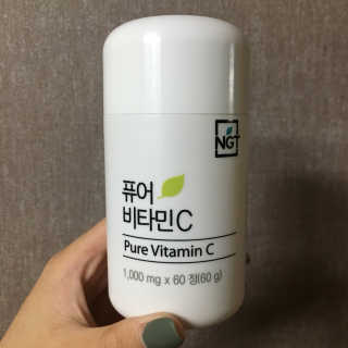 네츄럴굿띵스 퓨어 비타민C 30일분 — 3.5점을 준 리뷰어가 2018년 10월 올린 사용 사진