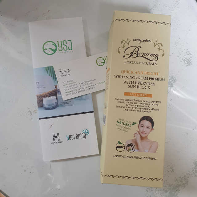 보나미 화이트닝크림 프리미엄200ml 리뷰 사진