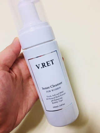 V.RET 브이렛 여성청결제 — 5점을 준 리뷰어가 2018년 9월 올린 사용 사진
