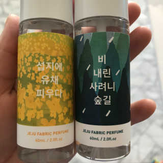 르플랑 제주 패브릭 퍼퓸 60ml 8종 — 3점을 준 리뷰어가 2018년 10월 올린 사용 사진