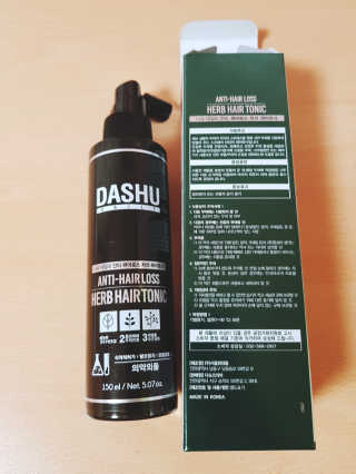다슈코리아 다슈 안티 헤어로스 허브 헤어토닉 — 3.83점을 준 리뷰어가 2017년 8월 올린 사용 사진