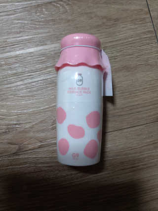 세안 필요 없는 지나인스킨 밀크 버블 에센스 팩 — 5점을 준 리뷰어가 2019년 11월 올린 사용 사진