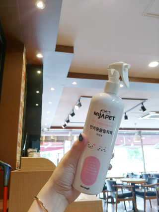 미자펫 반려동물탈취제 500ml — 5점을 준 리뷰어가 2018년 8월 올린 사용 사진