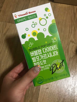 비타민하우스 버블팝 다이어트 발포가르시니아 청포도/복숭아 — 4점을 준 리뷰어가 2017년 5월 올린 사용 사진
