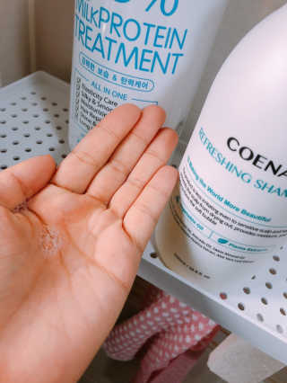 코에나샴푸 500ml — 4점을 준 리뷰어가 2019년 7월 올린 사용 사진