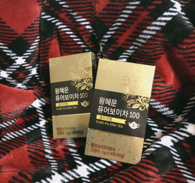 왕혜문 퓨어 보이차 100 골드라벨 리뷰 사진