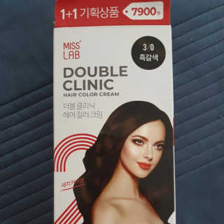 (주)에네스티 미스랩 더블 클리닉 헤어 컬러 크림 — 4점을 준 리뷰어가 2019년 9월 올린 사용 사진