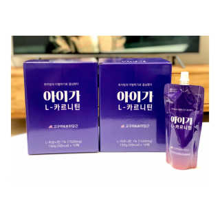 오엔엘 아이가 L-카르니틴 2박스 — 5점을 준 리뷰어가 2019년 4월 올린 사용 사진