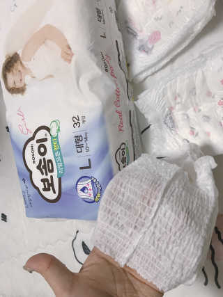 보솜이 리얼코튼 팬티형 — 5점을 준 리뷰어가 2019년 3월 올린 사용 사진