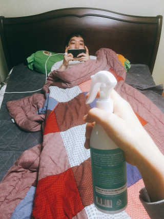 화목한가정 순수니아 피톤치드 스프레이 300ml — 4점을 준 리뷰어가 2019년 3월 올린 사용 사진