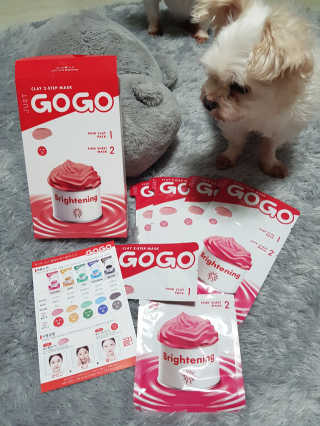 JUST GO GO 저스트 고고 클레이 투스텝 마스크 — 5점을 준 리뷰어가 2018년 8월 올린 사용 사진