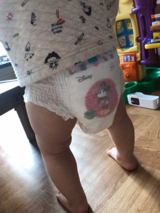 보솜이 베이비케어 팬티형 기저귀 — 5점을 준 리뷰어가 2019년 3월 올린 사용 사진