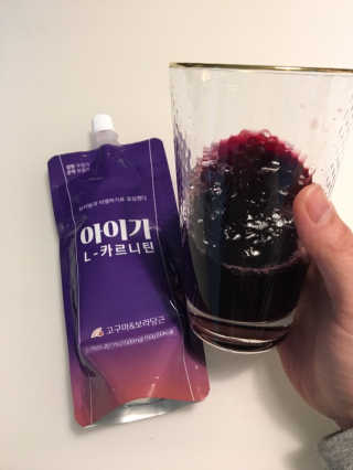 오엔엘 아이가 L-카르니틴 2박스 — 4점을 준 리뷰어가 2019년 4월 올린 사용 사진