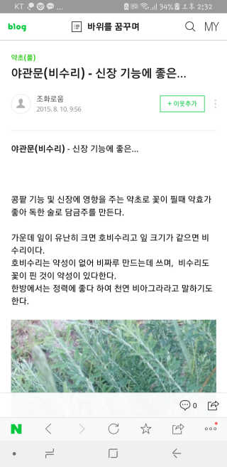 또바르 비수리 야관문 더치 원액 진액 엑기스 500ml — 5점을 준 리뷰어가 2018년 2월 올린 사용 사진