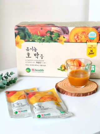 [하이헬스] 달지 않아 딱 좋은 유기농 호박즙  30포 — 5점을 준 리뷰어가 2020년 3월 올린 사용 사진
