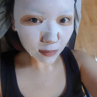 GARANG GARANG 피오니 룻 모이스처라이징 앤 수딩 마스크팩 — 4점을 준 리뷰어가 2019년 8월 올린 사용 사진