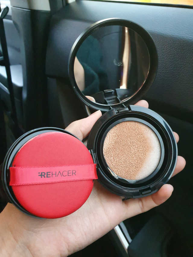 리하셀 아우라 쿠션 팩트 21호,23호 SPF50+ PA++++ 리뷰 사진