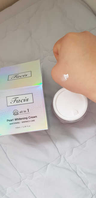 파시스 올인원 진주 화이트닝 크림 100ml — 5점을 준 리뷰어가 2019년 5월 올린 사용 사진