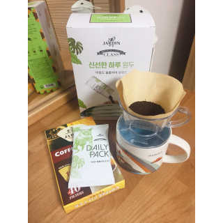 (주)쟈뎅 [쟈뎅] 클래스 신선한 하루 원두+여과지 SET — 5점을 준 리뷰어가 2019년 3월 올린 사용 사진