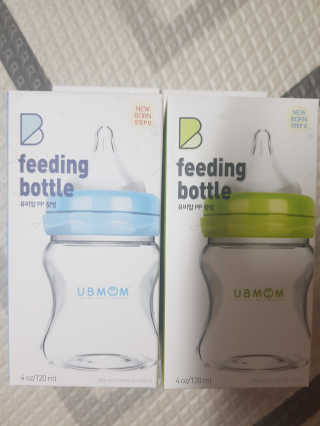 유비맘 신생아젖병 120ml 트리플팩_ 젖꼭지 포함 — 5점을 준 리뷰어가 2020년 2월 올린 사용 사진