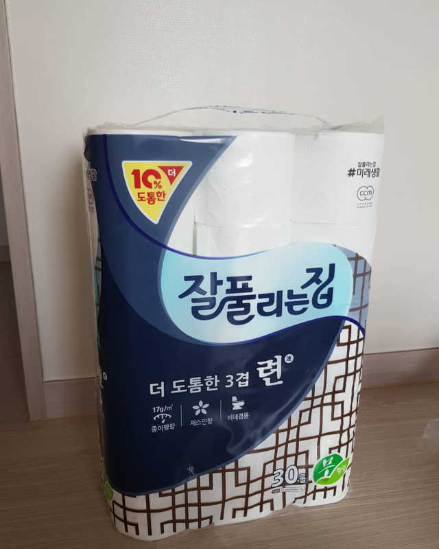 잘풀리는집 더 도톰한 3겹 련 30R 리뷰 사진