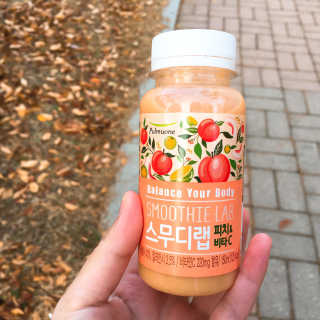 풀무원 스무디랩 피치&비타 — 5점을 준 리뷰어가 2017년 11월 올린 사용 사진