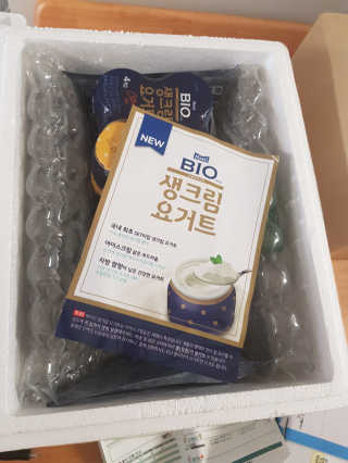 [매일 바이오] 생크림요거트 플레인 12개 + 유자 12개 — 4점을 준 리뷰어가 2019년 6월 올린 사용 사진
