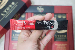 메이준뉴트리 박경호의 홍삼활력스틱 10ml x 30포 — 5점을 준 리뷰어가 2020년 2월 올린 사용 사진