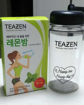 티젠 레몬밤 + 마이보틀 — 5점을 준 리뷰어가 2018년 7월 올린 사용 사진