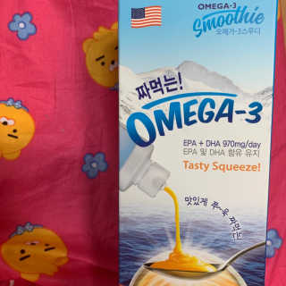 오메가-3스무디 [오메가스무디] 짜먹는 오메가3 DHA 임산부 어린이 — 5점을 준 리뷰어가 2019년 3월 올린 사용 사진