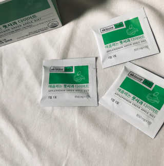 스키니랩 애플페논 풋사과 다이어트 — 4점을 준 리뷰어가 2019년 5월 올린 사용 사진