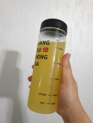 장수농가 리얼깔라만시 원샷 50ml 10팩+보틀 — 5점을 준 리뷰어가 2019년 6월 올린 사용 사진