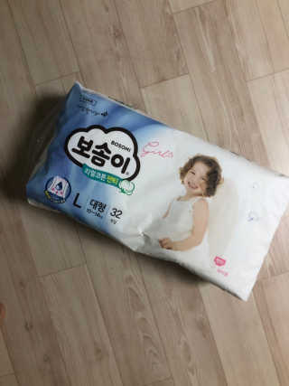 보솜이 리얼코튼 팬티형 — 5점을 준 리뷰어가 2019년 3월 올린 사용 사진