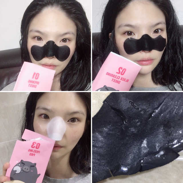 미팩토리 3단흑돼지코팩 1box + 황금돼지마스크팩 1ea 리뷰 사진