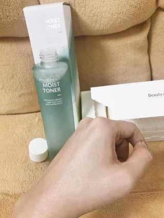 뷰디아니 지친 내 피부를 위한 첫 수분 모이스트 01 토너 — 4.67점을 준 리뷰어가 2018년 5월 올린 사용 사진