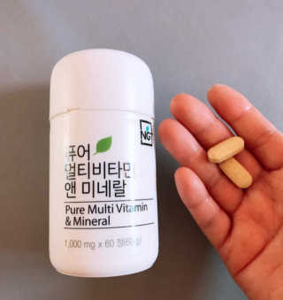 네츄럴굿띵스 퓨어 멀티비타민 앤 미네랄 30일분 — 5점을 준 리뷰어가 2019년 1월 올린 사용 사진
