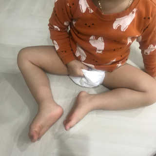 보솜이 베이비케어 팬티형 기저귀 — 4점을 준 리뷰어가 2019년 2월 올린 사용 사진