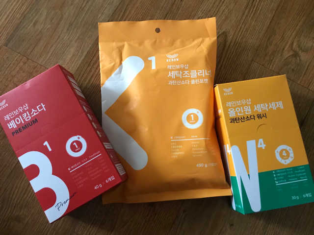올인원세탁세제,베이킹소다 스틱포6개입+세탁조클리너 리뷰 사진