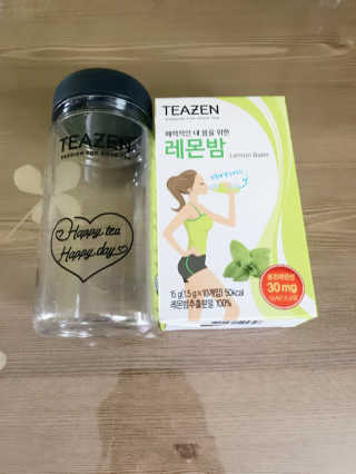 티젠 레몬밤 + 마이보틀 — 5점을 준 리뷰어가 2018년 7월 올린 사용 사진