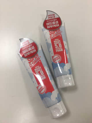 미팩토리 슈퍼 마이크로 버블 5.0 클렌징 폼 X 2EA — 3.5점을 준 리뷰어가 2019년 5월 올린 사용 사진