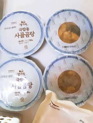 [풀무원] 사골곰탕국밥 황태해장국밥 — 5점을 준 리뷰어가 2018년 6월 올린 사용 사진