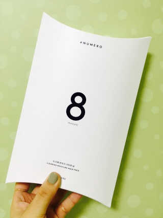 누메로 8 클리어링 모이스처 마스크팩 — 4.5점을 준 리뷰어가 2016년 12월 올린 사용 사진