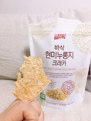 BASSAK 바삭 유기농 현미 누룽지 크래커 3종 — 3.5점을 준 리뷰어가 2019년 10월 올린 사용 사진