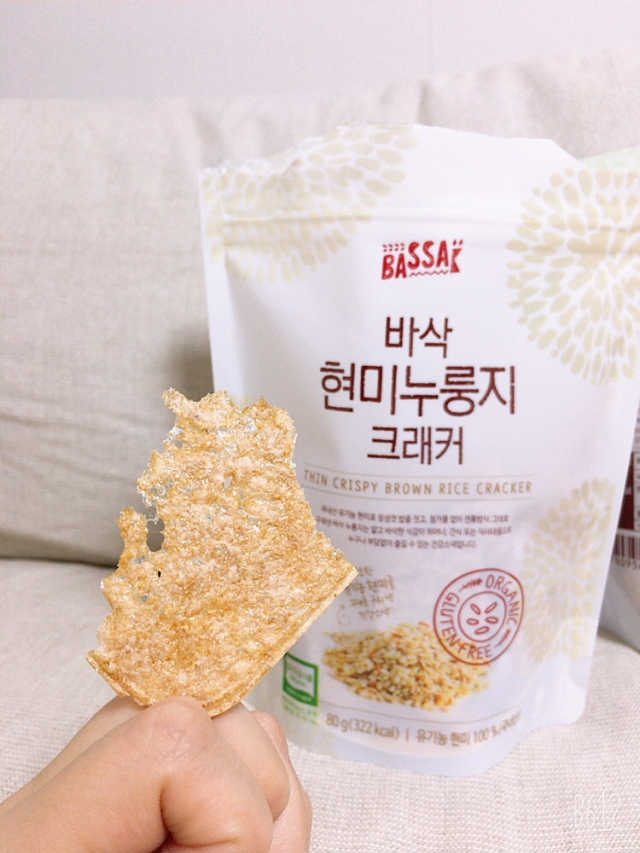 바삭 유기농 현미 누룽지 크래커 3종 리뷰 사진