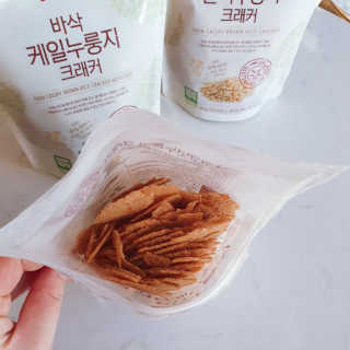 BASSAK 바삭 유기농 현미 누룽지 크래커 3종 — 4점을 준 리뷰어가 2019년 10월 올린 사용 사진