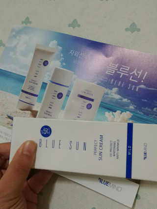 블루마인드 블루선 퍼펙트 선크림 [마일드] — 5점을 준 리뷰어가 2018년 7월 올린 사용 사진