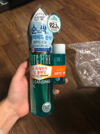 비알티씨 안티폴루션 블랙헤드 클렌징 오일 — 5점을 준 리뷰어가 2019년 3월 올린 사용 사진