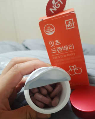 네츄럴굿띵스 잇츠 크랜베리 1병 30일분 — 4점을 준 리뷰어가 2019년 10월 올린 사용 사진
